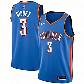 Men's Oklahoma City Thunder #3 Josh Giddey Royal Icon Edition Stitched Basketball Jersey Dzhi,baseball caps,new era cap wholesale,wholesale hats